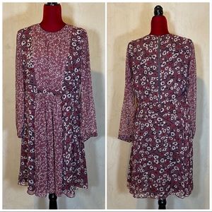 Burberry Brit Silk Floral Dress sz L